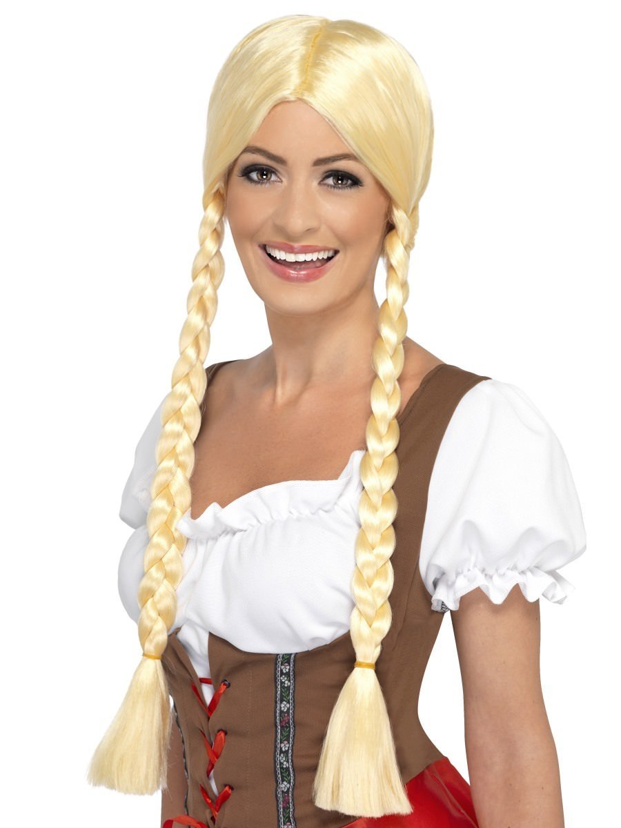 Baieri tüdruku parukas, valge – Teie Pidu